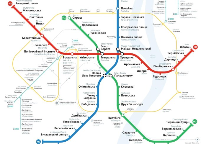 Почему линии метро в Киеве именно синие, красные и зеленые - Киев Vgorode.ua